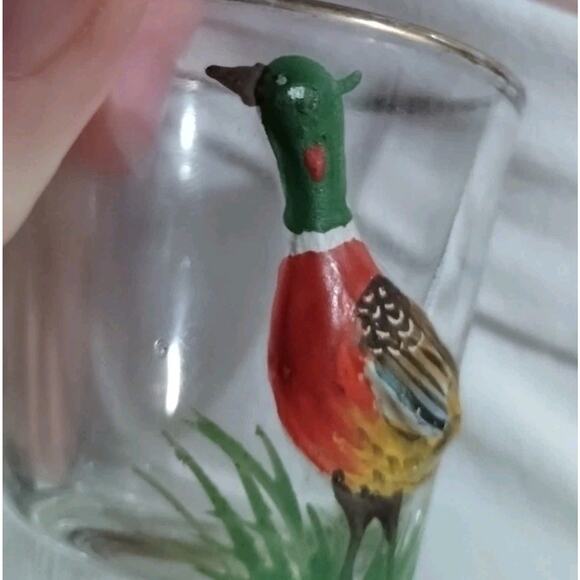 3-D Glass Shotglass - Pheasant Bird Shot Glass - Picture 6 of 7